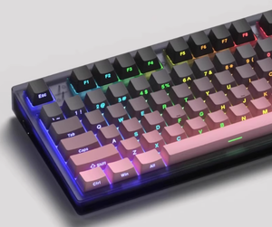<span class=keywords><strong>FL</strong></span> ESPORTS MK870 Kit de clavier mécanique BT sans fil 2.4G Clavier personnalisé à trois modes Axe satellite Swap RGB 87 touches - Product Image 2