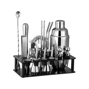 Ensemble de shakers en acier inoxydable, shaker de bar, shaker manuel de qualité bar, minimaliste, durable et élégant, outils de mélange de cocktails - Product Image 6
