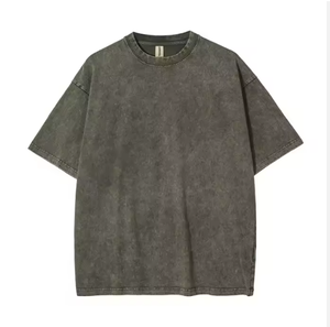 T-shirt pour homme en jersey 100% coton, coupe ample, imprimé sérigraphié avec motif lettres, respirant et écologique - Product Image 6