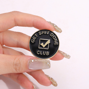 Épinglette en émail « Get Shit Done Club » en gros, phrases amusantes, signe de motivation, broche, badge pour sac à dos, bijoux, cadeau pour employé - Product Image 4