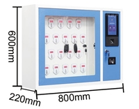 Armoire de gestion de clés intelligente Stockage de haute sécurité Concessionnaire automobile Système Rfid Armoire à clés murale en libre-service à verrouillage intelligent