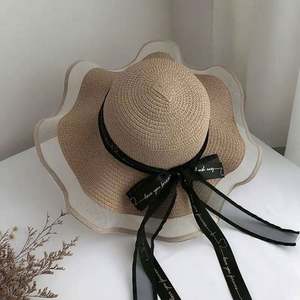 Sombrero de Paja con Visera y Lazo con Encaje, Estilo Veraniego Occidental, con Protección Solar, Unisex, para Uso Casual, Deportivo y de Fiesta - Product Image 4