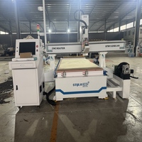 Routeur CNC STM1325EC-R1 avec axe rotatif pour la sculpture 3D de colonnes en bois