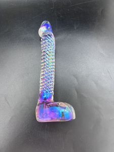 Glatte Borosilikatglas-Dildo mit Leichter Silberbeschichtung für Prostata- & G-Punkt-Massagegerät, Sexspielzeug für Frauen oder Männer - Product Image 3