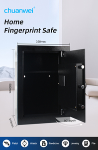 Coffre-fort électronique en acier personnalisé Chuanwei IPE-50, casier à clés, accès par empreinte digitale, application TUYA, pour usage domestique et commercial - Product Image 3