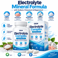 Capsules de complexe minéral électrolytique pour le soutien de l'hydratation avec électrolytes essentiels pour le bien-être, étiquette privée OEM disponible