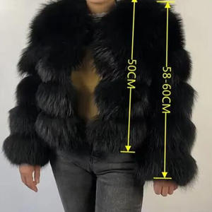 RNSHANGER Veste en <span class=keywords><strong>Fausse</strong></span> <span class=keywords><strong>Fourrure</strong></span> de Raton Laveur pour Femme Manteau Court d'Automne Hiver Vêtements d'Extérieur Fourrés Manteaux Épais et Chauds Élégants - Product Image 6