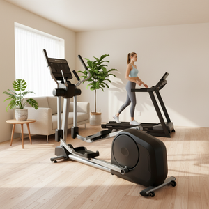Máquina Elíptica Eléctrica de Alta Resistencia, Silenciosa, Comercial, para Gimnasio, con Pantalla LED y Resistencia Magnética - Product Image 2