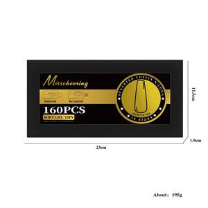 16 Tailles Courbées Gel Doux Faux Ongles Capsules <span class=keywords><strong>Amande</strong></span> Cercueil Français Couverture Complète à Presser Extension d'Ongles Artificiels - Product Image 6