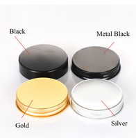 Pot Vide en Verre Ambré 8oz pour Soins de la Peau, Récipient en Étain, Pot de Crème Visage et Corps 250g pour Beurre Corporel
