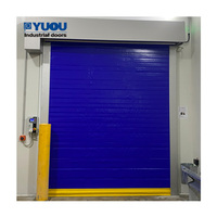 Porte rapide hermétique en PVC personnalisée pour congélateur, porte à volets automatiques pour entrepôt frigorifique industriel