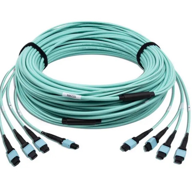 40G 100G MPO-MPO 24 Core 48 96Cores 2M 3M Multimode Trunk Cable Om3 Om4  Low Loss  Mtp  Female Fiber Optic Patch Cords