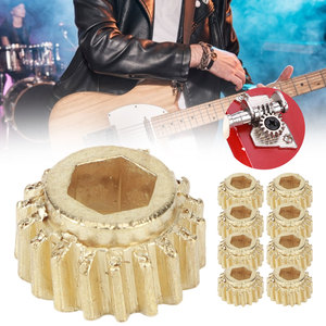 Afinadores de guitarra OpenGear, engranajes con bloqueo hexagonal, clavijas de montaje universales, herramienta para instrumentos musicales (dorado, 9 piezas) - Product Image 4