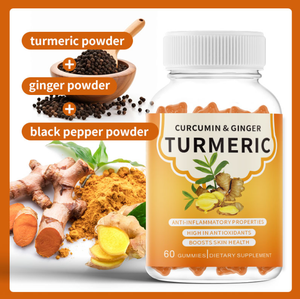 OEM di alta qualità organico curcuma curcumina Gummies Anti-infiammatori integratore sanitario - Product Image 3