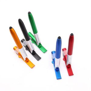 <b>4</b>-in-1 Multi-fuctional Promotional Custom Logo Gift Ballpoint <b>Pen</b> With Led Light Phone Stand and Stylus-customized Light up <b>Pen</b> - Product Image 3