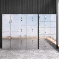 Armoire de rangement industrielle en acier inoxydable, étanche, pour personnel et écoles