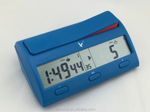 LEAP Eco-friendly Blue Digital <strong>Electronic</strong> Manufacturer <strong>Chess</strong> Clock Unisex Large Screen Voice Prompts <strong>Chess</strong> <strong>Board</strong> Game Timer - Product Image 2