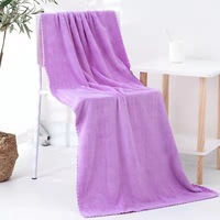 Ensemble de serviettes de bain en microfibre corail, absorbantes et douces, pour la maison, l'hôtel et le spa, idéal comme cadeau