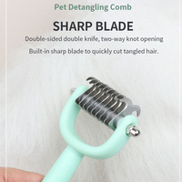 Logo personnalisé Accessoires pour animaux de compagnie Chat nettoyage brosse pour animaux de compagnie coupe-ongles Kit de cinq pièces chien épilateur brosse ensemble de toilettage