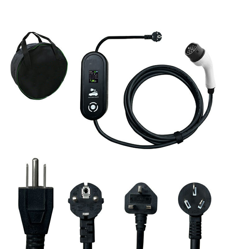 32a 7kw Portable Ev Charger Type 2 Home Evse Mini Wallbox Ev Charger For Electric Car Fast Charging Model E-pro