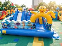 Château gonflable pour enfants - Matériel PVC écologique - Utilisation commerciale - Multi-usages - Extérieur/intérieur - Économique