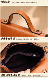 Factory Wholesale Bolsas Feminina Shoulder <b>Bag</b> Ladies High Quality Genuine Handbag Purse Fashion Crossbody <b>Sling</b> <b>Bag</b> for Women - Product Image 6