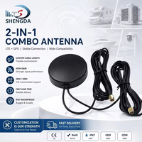 Antenne combinée GPS GNSS 4G LTE 2 en 1, 1575,42 MHz, 698-2700 MHz, 28 dBi, étanche, adhésive, pour voiture, camion, véhicule