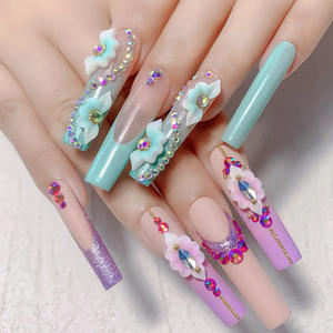 Decoración de <span class=keywords><strong>Uñas</strong></span> <span class=keywords><strong>con</strong></span> <span class=keywords><strong>Flores</strong></span> Talladas en 3D, Estilo Fresco y Pequeño, Suministro de Fábrica, Accesorios para Arte de <span class=keywords><strong>Uñas</strong></span> DIY para <span class=keywords><strong>Uñas</strong></span> de Gel y <span class=keywords><strong>Acrílicas</strong></span> - Product Image 2