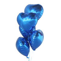 Ballon en aluminium de haute qualité, 6 pouces, pour mariage, saint-valentin, fête d'amour, en forme de cœur, vente en gros