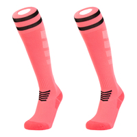 Chaussettes de sport d'été pour hommes, tricotées, antidérapantes, avec coussinets pour le football, le basketball, hauteur genou, faible MOQ, logo personnalisé