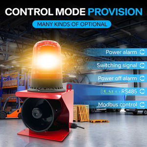 Sg41 12-36v 20w 20w קטן אודיו חיצוני אזעקת אור אזעקה אלקטרונית עם עדכון usb חומר פלסטיק עמיד קול - Product Image 3