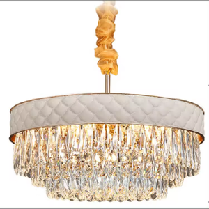 Vente en gros de lustre rond en cristal de luxe pour villa d'hôtel de mariage contemporain - Product Image 6