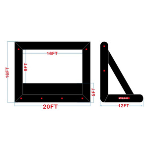 Pantalla <span class=keywords><strong>de</strong></span> proyección delantera y trasera para exteriores personalizada, soplador <span class=keywords><strong>de</strong></span> aire, pantalla <span class=keywords><strong>de</strong></span> cine inflable con sillas - Product Image 4