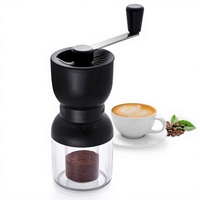 Moulin à café manuel à manivelle avec réglages de mouture ajustables pour café turc, expresso, cafetière à piston