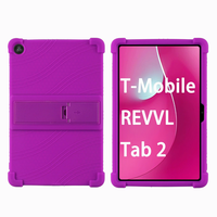 T-mobile REVVL Tab 2 5G için 10.1 inç Tablet kılıfı çocuk dostu yumuşak silikon ayarlanabilir standı Tablet kapak