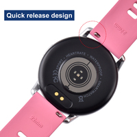 Bracelet de montre intelligent en caoutchouc fluorocarboné FKM/FPM de luxe, 20/22 mm, à libération rapide, souple, pour plongée, pour homme et femme