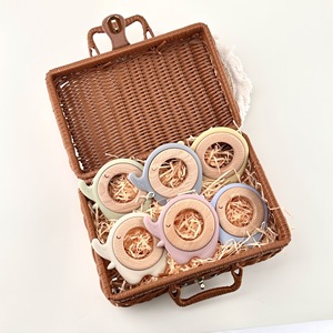 BPA-Free Food Grade Silicone e legno giocattoli massaggiagengive <span class=keywords><strong>per</strong></span> neonati 0-18 mesi regali <span class=keywords><strong>per</strong></span> bambini di <span class=keywords><strong>1</strong></span> <span class=keywords><strong>anno</strong></span> - Product Image 6