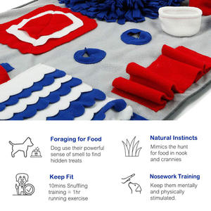 卸売り高級無地屋内/屋外洗える耐久性インタラクティブ犬パズルおもちゃ給餌/スナッフルマット - Product Image 3