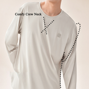 <span class=keywords><strong>Pigiama</strong></span> da <span class=keywords><strong>uomo</strong></span> personalizzato Casual Plus Size Casual Casual a maglia a manica lunga all'ingrosso per la primavera e l'autunno - Product Image 3