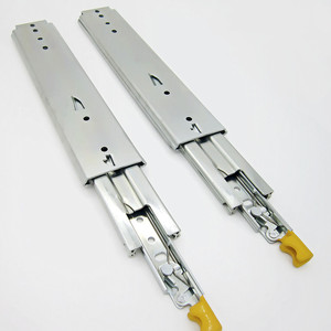 Glissière à roulement à billes en acier laminé triple extension à verrouillage et déverrouillage robuste de 2000 mm 227 kg pour caravanes - Product Image 4