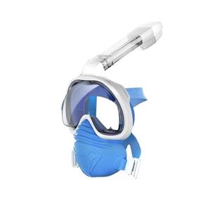 Máscara de Snorkel de Cara Completa, Silicona Líquida, Tubo Transpirable, Lente de Vidrio Templado Transparente de 4.0 mm, para Mayores de 6 Años - Product Image 1