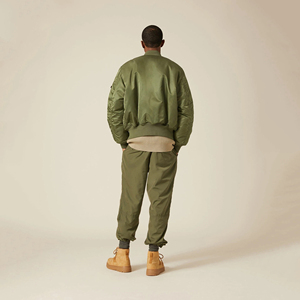 Blouson bomber classique pour homme, rembourré, décontracté, hiver, fermeture éclair, veste d'extérieur - Product Image 6