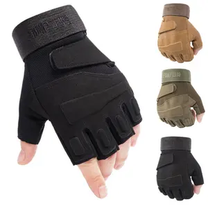 Cheap Factory Wholesale Men Outdoor Sports Gym Cycling Training Worker Half Finger Combat Tactical Gloves