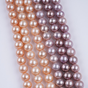 Zhuji Wholesale 10-11mm Edison Round Pearl Natural Freshwater White Pearl Loose Bead <b>String</b> for DIY Necklace <b>Bracelet</b> Jewelry - Product Image 2