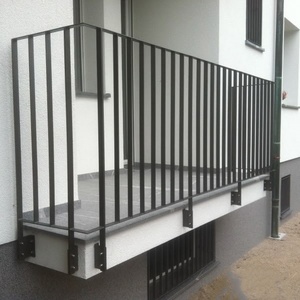 Side Mounted Metal Vertical Balcony Railing Grill Designs Outdoor Aluminum Alloy Balcony <strong>Guardrail</strong> Welding-Free Fence - Product Image 2