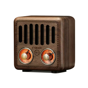 Vofull 908 800mha 5V 1A mini bluetooth Loa di động thực sự rắn gỗ AM FM Radio với TF chức năng thẻ - Product Image 2