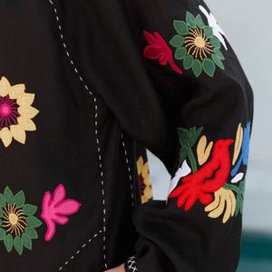 Elegante Vestido de Lino y Algodón Personalizable, Cuello Redondo, Estilo Casual Holgado, Manga Larga, Midi, Vestido de Verano para Mujer - Product Image 5