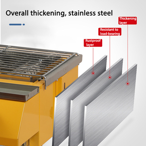 Grilles de barbecue faites <span class=keywords><strong>maison</strong></span> Grandes grilles de rôtisserie de poulet d'agneau de porc en acier - Product Image 2