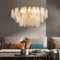 Lampe led suspendue en verre au design moderne, éclairage d'intérieur, luminaire décoratif de plafond, lumière réglable, nouveau modèle, vente en gros,