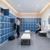 Casier métallique 20 portes robuste en acier pour école, gymnase, vestiaire, armoire de rangement